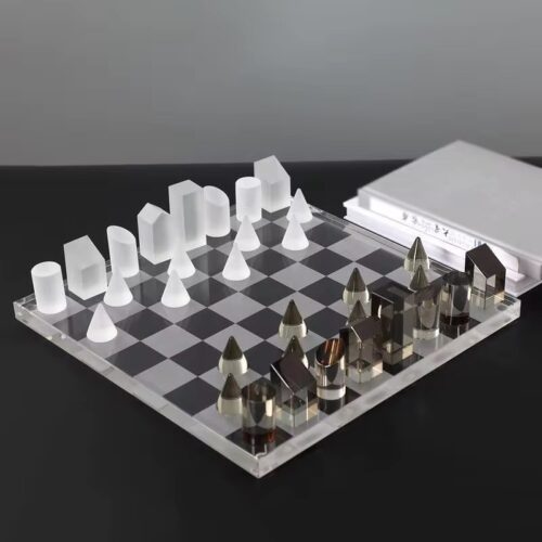 Black and white chess board