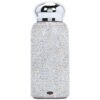Bling flask with silver cover