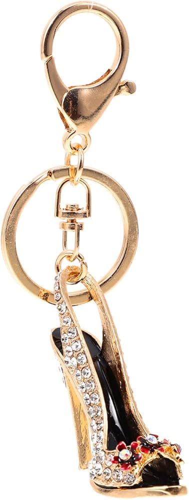 Diamond shoe keyring