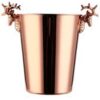 Rose gold ice bucket with deer head handle