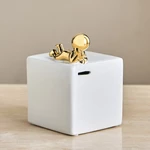 Square Ceramic Savings Box