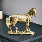 Gold horse animal craft