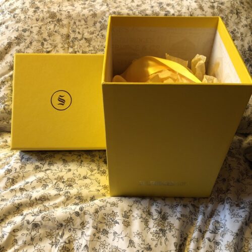 Yellow selfridges box