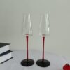 Red Stem Champagne Glass New
