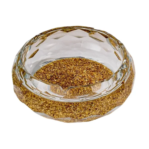 Gold flakes ash tray (s/s)