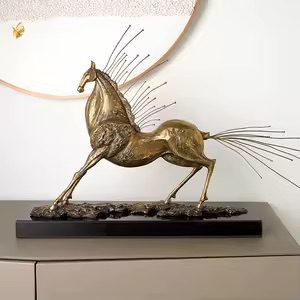 Horse with flying tail