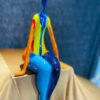 Splash lady sitting on edge