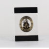 Black Edge Crystal Table Clock
