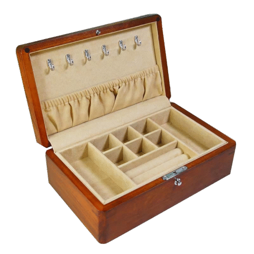 Jewelry Box With Metal Hangers