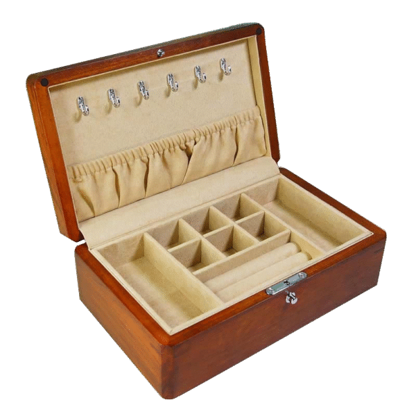 Jewelry Box With Metal Hangers