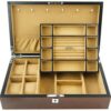 Wooden Jewelry Box With Watch Holder