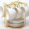 Flat white ceramic Teaset hanging