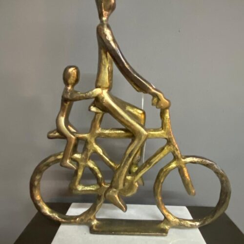 Bicycle Rider Sculpture