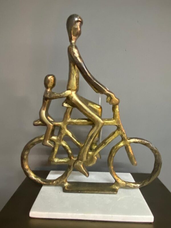 Bicycle Rider Sculpture