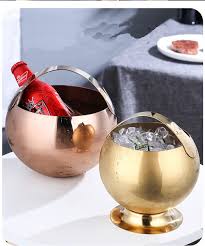 Gold ice bucket
