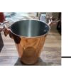 Rose gold ice bucket with deer head handle