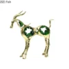 Green Crystal Deer Décor Piece