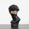 Golden Mask David Head Sculpture