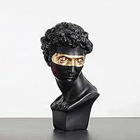 Golden Mask David Head Sculpture