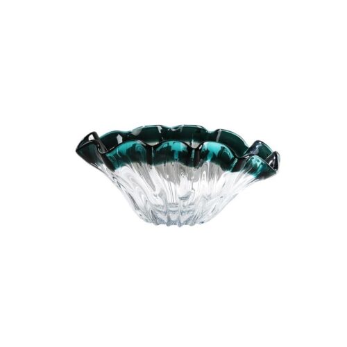 IMG_1044 Green and Clear Oval Fruit Bowl