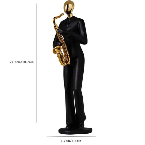 Black Saxophone Musician