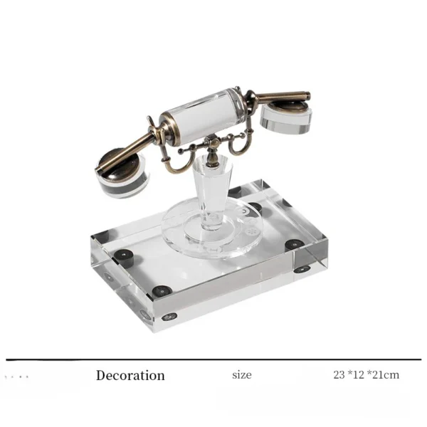 Crystal Telephone Decor Piece