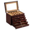 6 Tier wooden jewellery box