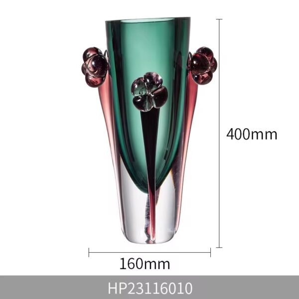 Aquatic Green Glass Vase- l/s