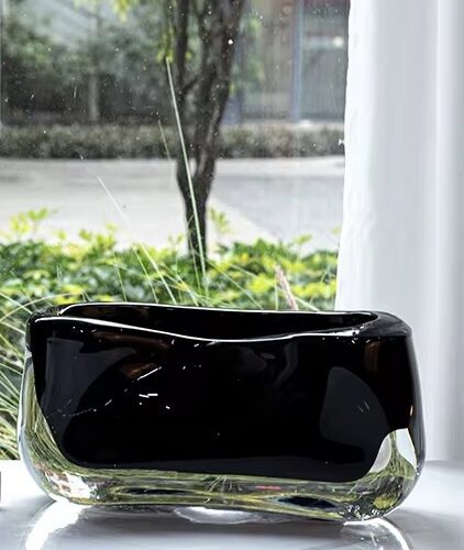 Flat Crystal Coast Flower Vase