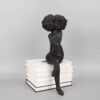 Black Afro Woman On A White Base