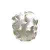 White Ceramic Wavy Vase