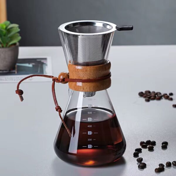 Strainer with wooden holder (L/s)