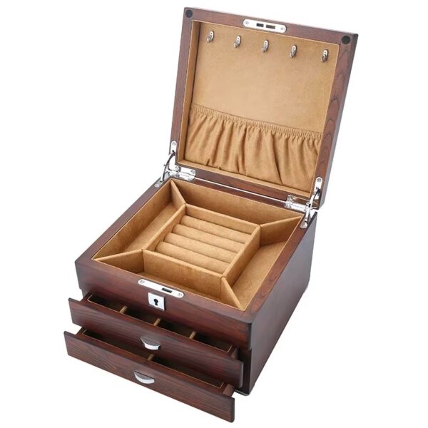 Middle parting jewellery box