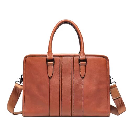 Brown laptop bag