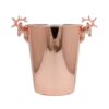 Rose gold ice bucket with deer head handle