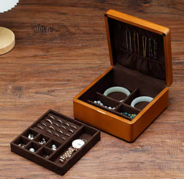 Small Jewelry Box With Necklace Hanger