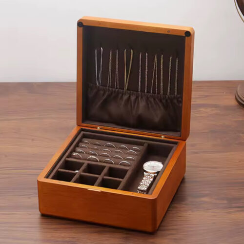 Small Jewelry Box With Necklace Hanger