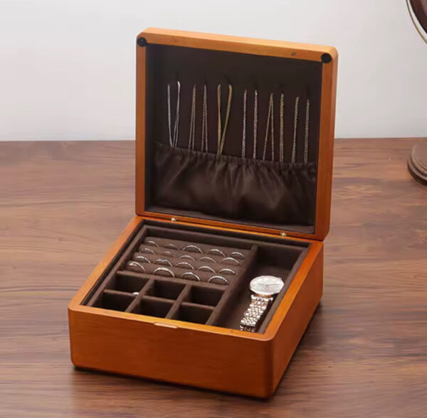 Small Jewelry Box With Necklace Hanger