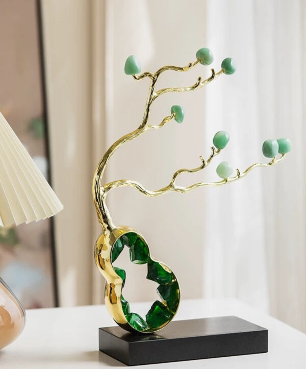 Green crystal guitar tree