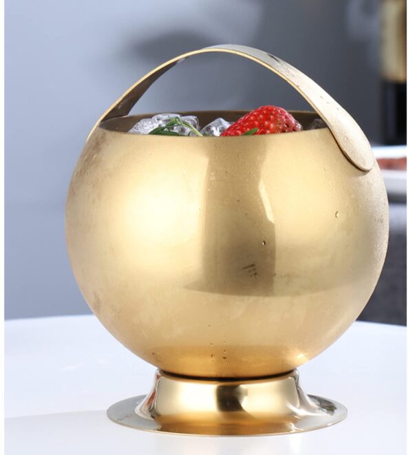 Gold ice bucket