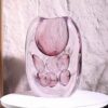 Pink Bubble Glass Vase