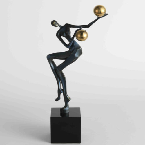 Dancing Lady With Two Golden Balls