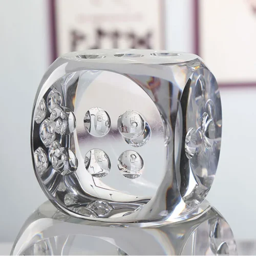 Crystal Die Decor Piece -Large