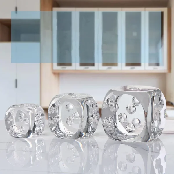 Crystal Die Decor Piece -Large
