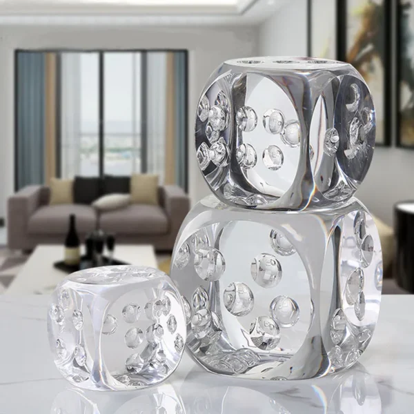 Crystal Die Decor Piece -Large