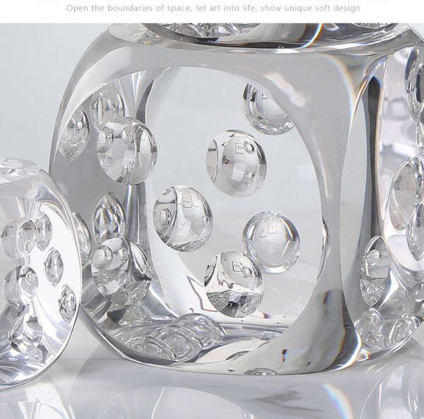 Crystal Die Decor Piece -Large