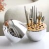 Egg Shaped Stainless Steel Cutlery Set