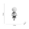 White Reading Figurine