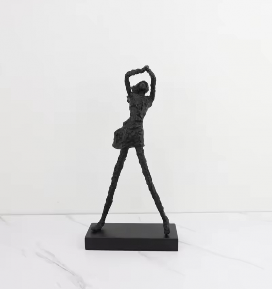 Abstract black woman sculpture