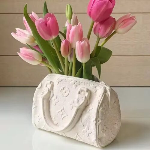 White LV Vase